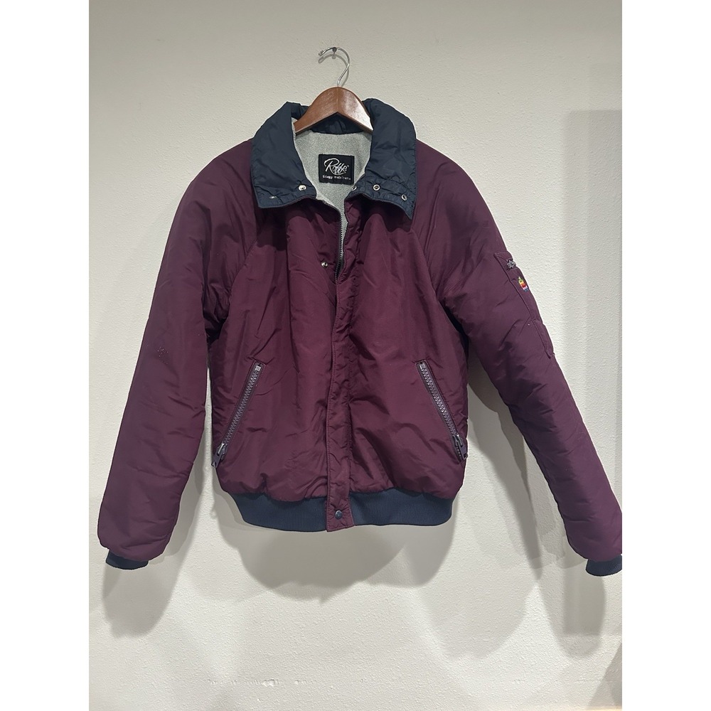 Vtg Ski Coat Berry Roffe Skiwear 80s Womens Large  Made In‎ The USA Apple Patch
